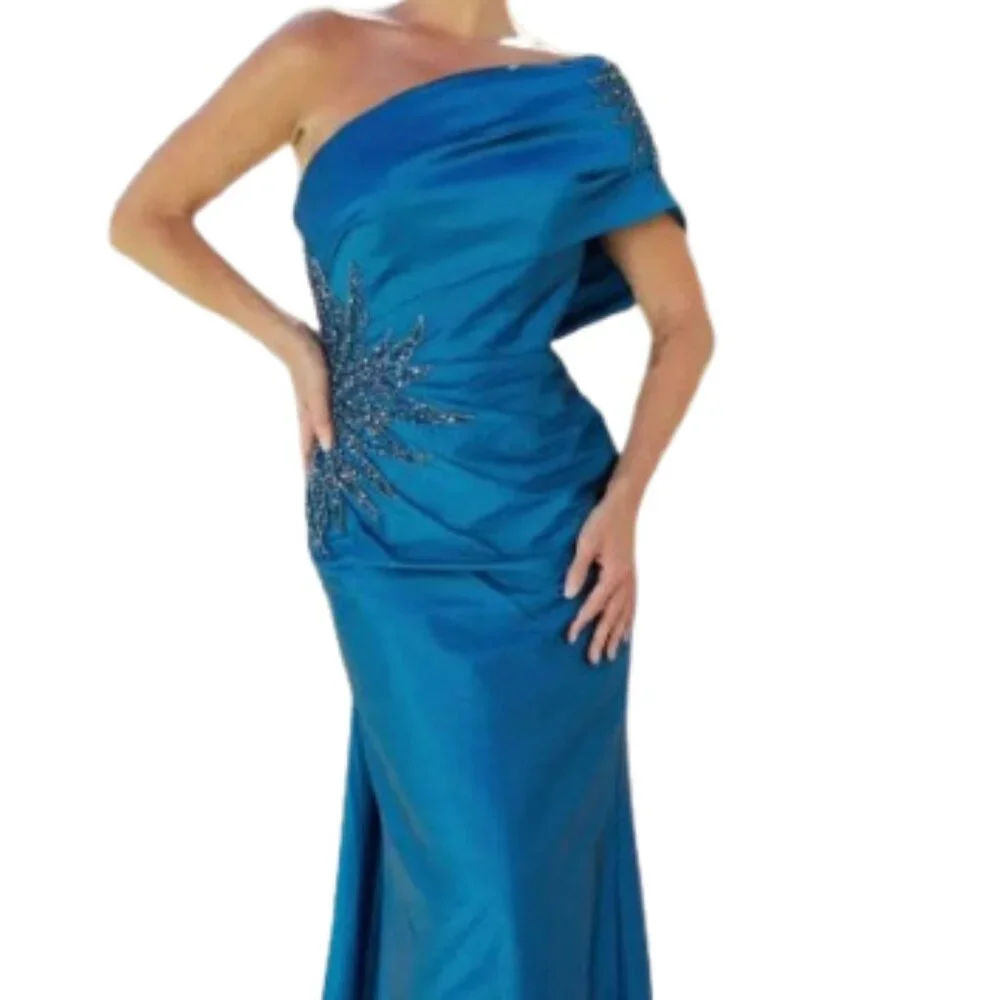Terani Couture 241M2760 Evening Dresses Dark Denim Size 24